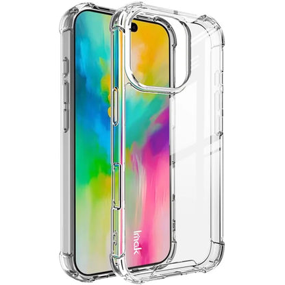 IMAK For iPhone 16 Pro Max Case Airbag Corners PC+TPU Clear Phone Cover