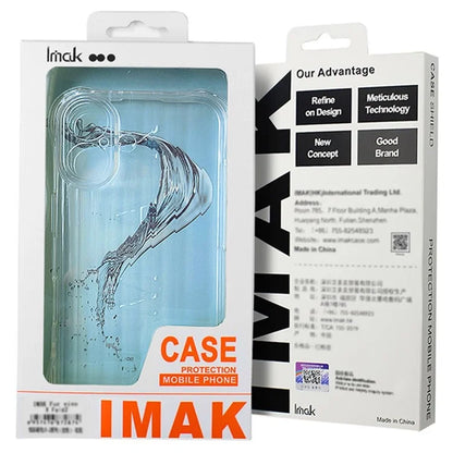IMAK For iPhone 16 Clear Case Airbag Corners TPU Frame PC Back Cover
