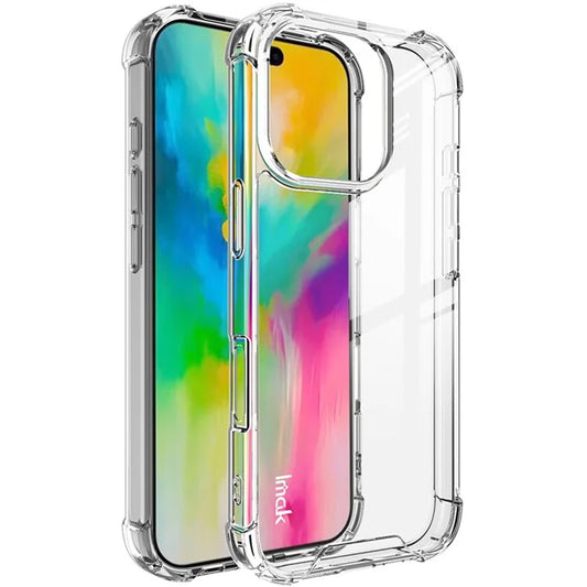 IMAK For iPhone 16 Pro Case Anti-Drop Transparent PC+TPU Phone Cover