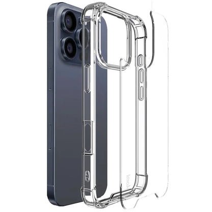 IMAK For iPhone 16 Pro Case Anti-Drop Transparent PC+TPU Phone Cover
