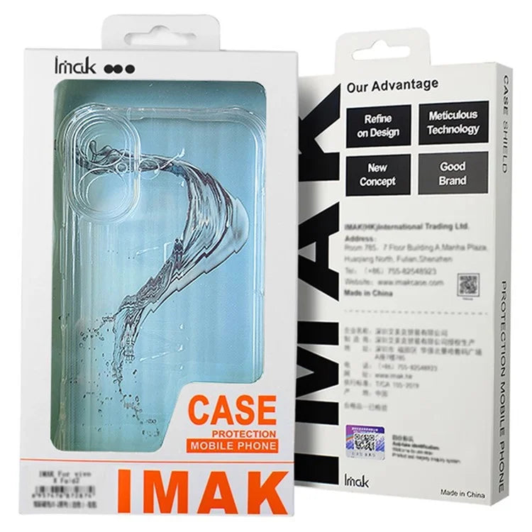 IMAK For Motorola Edge 50 Ultra 5G / Moto X50 Ultra 5G Case PC+TPU Clear Phone Cover