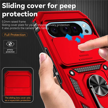For Google Pixel 9 / 9 Pro Case Camera Protection PC+TPU Phone Cover with Kickstand