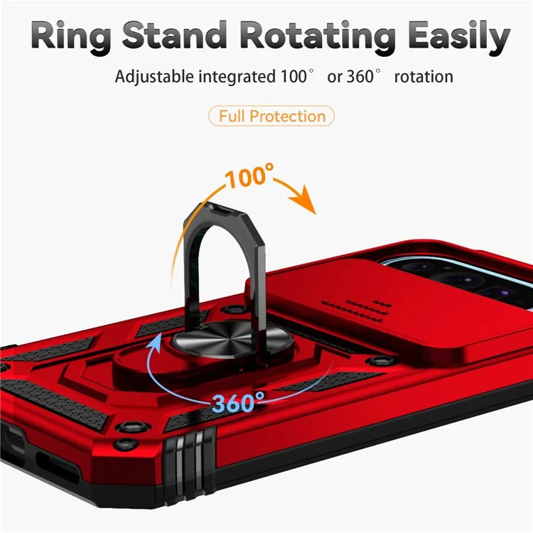 For Google Pixel 9 / 9 Pro Case Camera Protection PC+TPU Phone Cover with Kickstand
