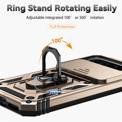 For Google Pixel 9 / 9 Pro Case Camera Protection PC+TPU Phone Cover with Kickstand