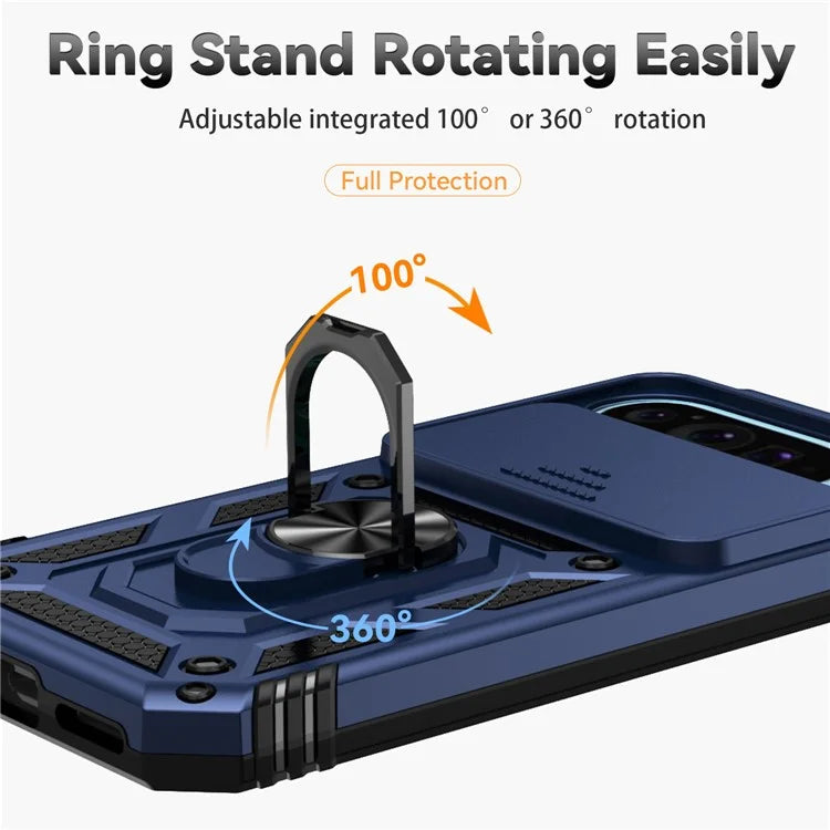 For Google Pixel 9 / 9 Pro Case Camera Protection PC+TPU Phone Cover with Kickstand