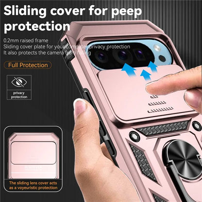 For Google Pixel 9 / 9 Pro Case Camera Protection PC+TPU Phone Cover with Kickstand
