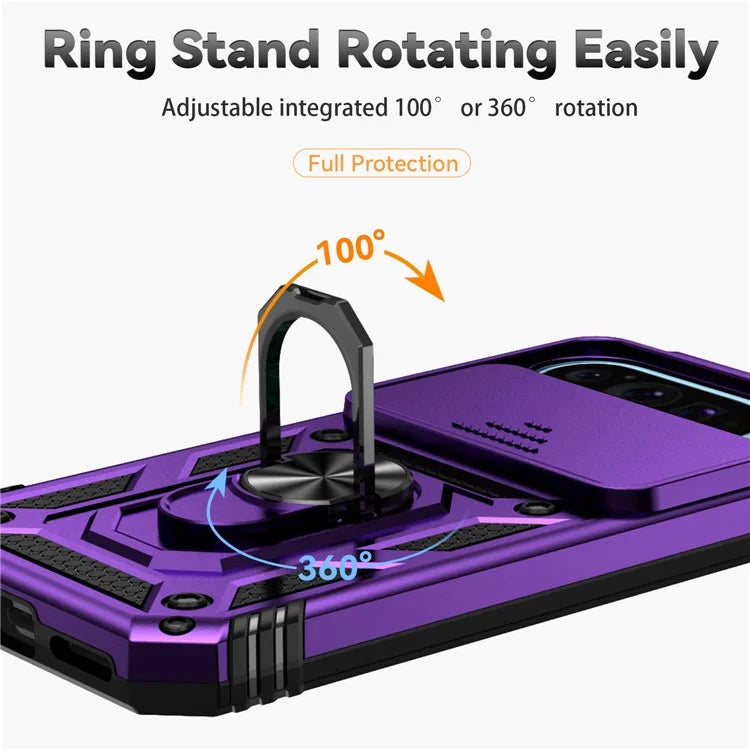 For Google Pixel 9 / 9 Pro Case Camera Protection PC+TPU Phone Cover with Kickstand