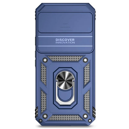 For Google Pixel 9 Pro XL Case Rugged PC+TPU Phone Protector with Slide Camera Cover / Kickstand