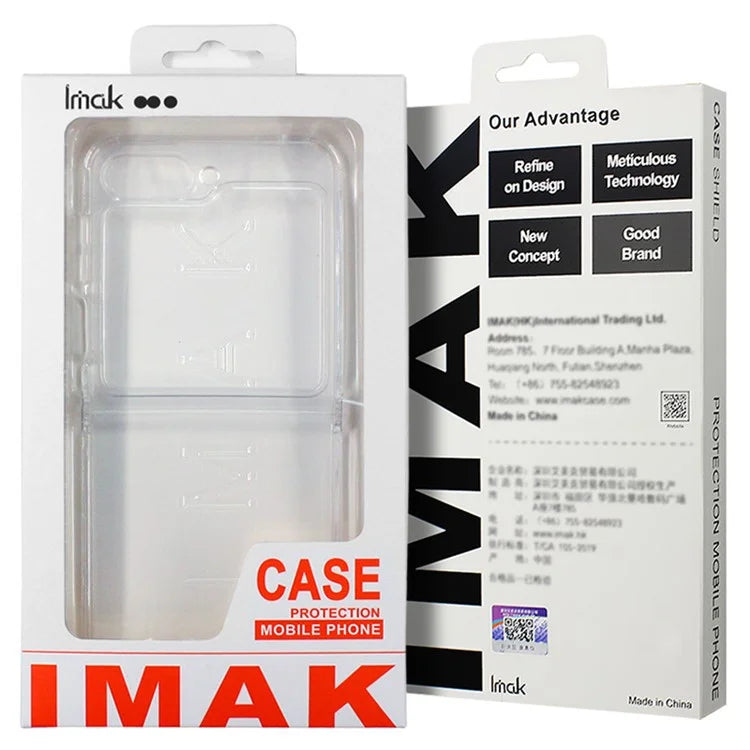 IMAK UX-6 Series for Samsung Galaxy Z Flip6 5G Case Airbags Shockproof Clear TPU Phone Cover