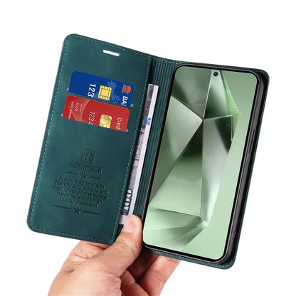 BETOPNICE 003 For Samsung Galaxy S24 FE Case RFID Blocking Wallet Leather Cover