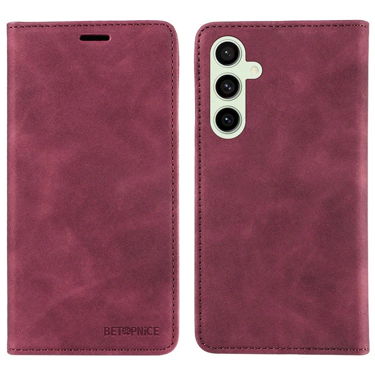 BETOPNICE 003 For Samsung Galaxy S24 FE Case RFID Blocking Wallet Leather Cover