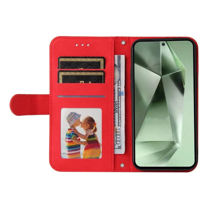 For Samsung Galaxy S24 FE Wallet Case Leather Phone Cover Tree Pattern Hardware