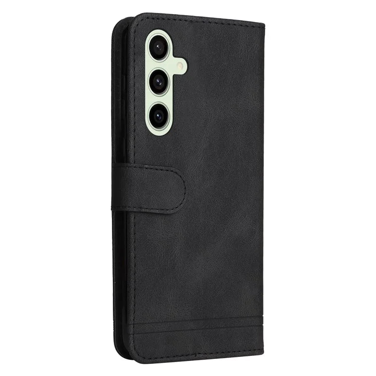For Samsung Galaxy S24 FE Wallet Case Leather Phone Cover Tree Pattern Hardware