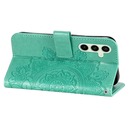 For Samsung Galaxy S24 FE Case Wallet Leather Phone Cover Flower Pattern