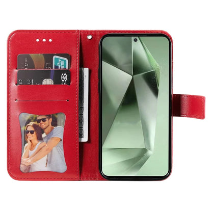 For Samsung Galaxy S24 FE Case Wallet Leather Phone Cover Flower Pattern