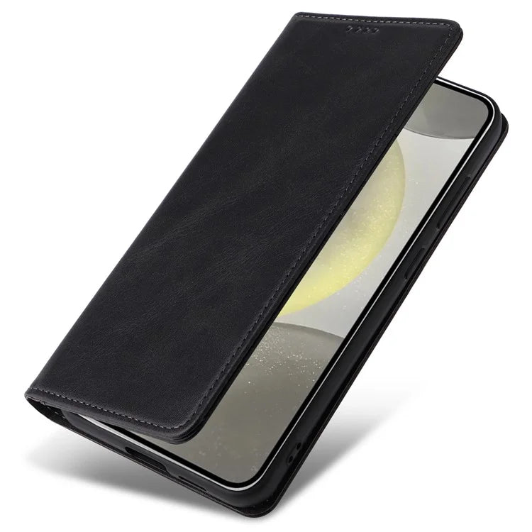For Samsung Galaxy S24+ Case RFID Blocking PU Leather Flip Phone Cover