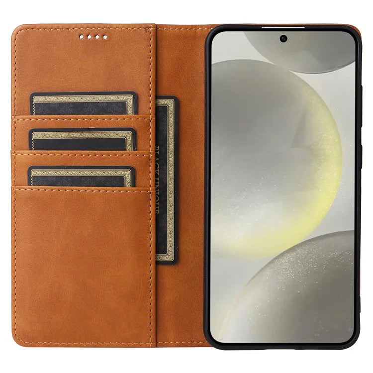 For Samsung Galaxy S24+ Case RFID Blocking PU Leather Flip Phone Cover