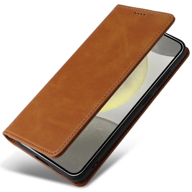 For Samsung Galaxy S24+ Case RFID Blocking PU Leather Flip Phone Cover