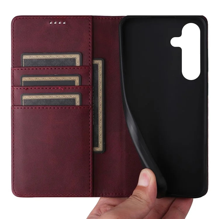 For Samsung Galaxy S24+ Case RFID Blocking PU Leather Flip Phone Cover