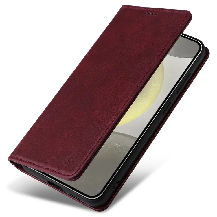 For Samsung Galaxy S24+ Case RFID Blocking PU Leather Flip Phone Cover