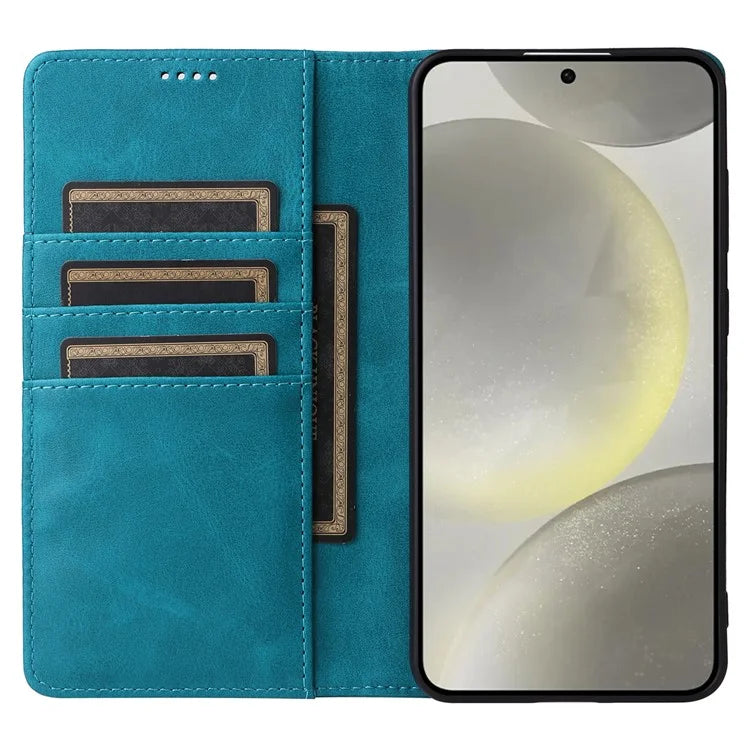 For Samsung Galaxy S24+ Case RFID Blocking PU Leather Flip Phone Cover
