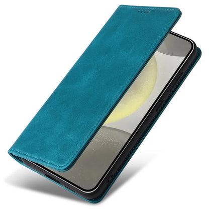 For Samsung Galaxy S24+ Case RFID Blocking PU Leather Flip Phone Cover