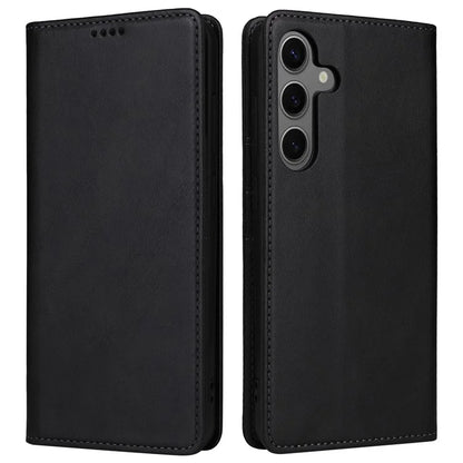 For Samsung Galaxy S24 Leather Case RFID Blocking Wallet Cover Magnetic Closing