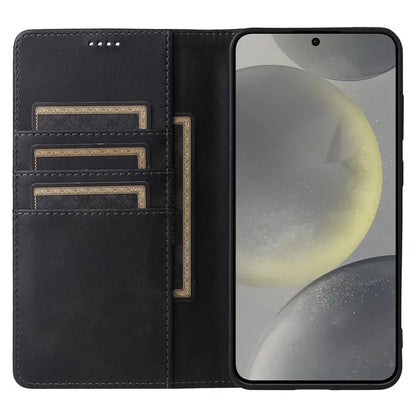For Samsung Galaxy S24 Leather Case RFID Blocking Wallet Cover Magnetic Closing