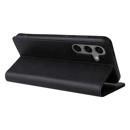 For Samsung Galaxy S24 Leather Case RFID Blocking Wallet Cover Magnetic Closing