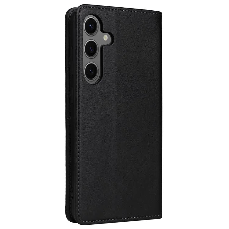 For Samsung Galaxy S24 Leather Case RFID Blocking Wallet Cover Magnetic Closing