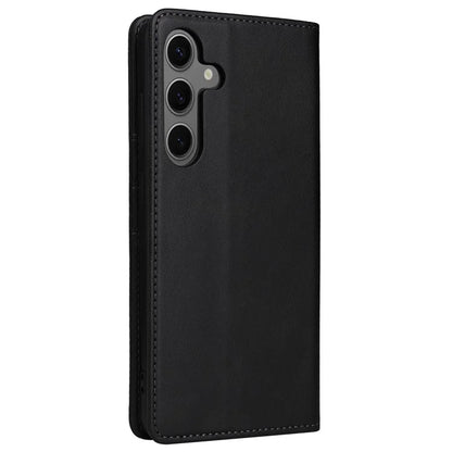 For Samsung Galaxy S24 Leather Case RFID Blocking Wallet Cover Magnetic Closing
