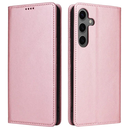 For Samsung Galaxy S24 Leather Case RFID Blocking Wallet Cover Magnetic Closing