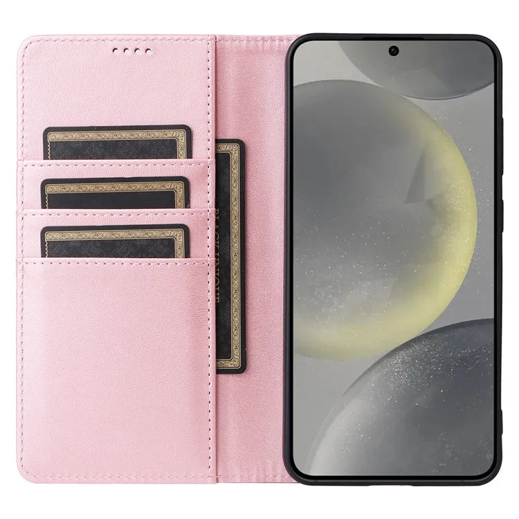 For Samsung Galaxy S24 Leather Case RFID Blocking Wallet Cover Magnetic Closing
