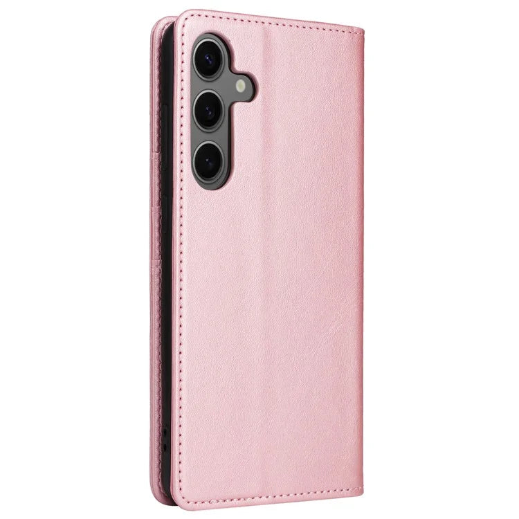 For Samsung Galaxy S24 Leather Case RFID Blocking Wallet Cover Magnetic Closing