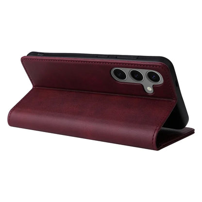 For Samsung Galaxy S24 Leather Case RFID Blocking Wallet Cover Magnetic Closing