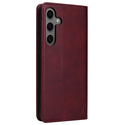 For Samsung Galaxy S24 Leather Case RFID Blocking Wallet Cover Magnetic Closing