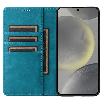 For Samsung Galaxy S24 Leather Case RFID Blocking Wallet Cover Magnetic Closing