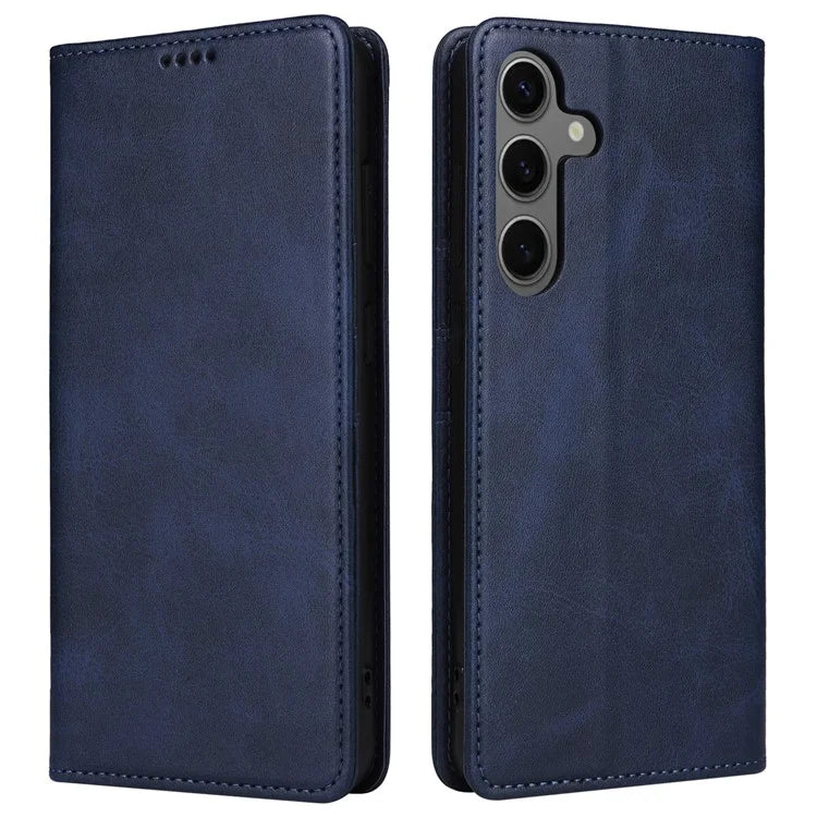 For Samsung Galaxy S24 Leather Case RFID Blocking Wallet Cover Magnetic Closing