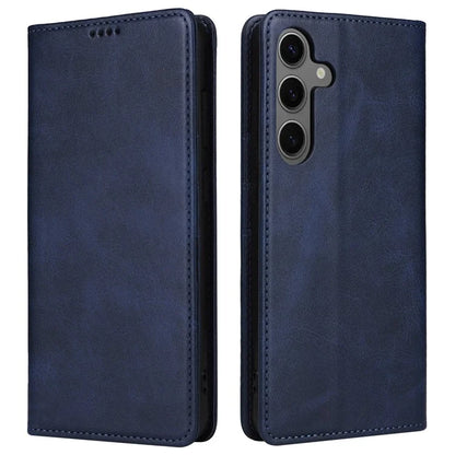 For Samsung Galaxy S24 Leather Case RFID Blocking Wallet Cover Magnetic Closing