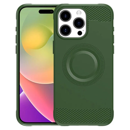 For iPhone 15 Pro Max Case Shockproof TPU Phone Cover Compatible with MagSafe
