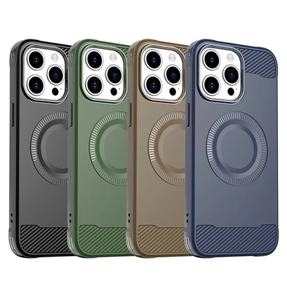 For iPhone 15 Pro Max Case Shockproof TPU Phone Cover Compatible with MagSafe