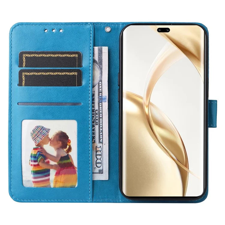 For Honor 200 Pro 5G Case PU Leather Wallet Phone Cover Sunflower Pattern