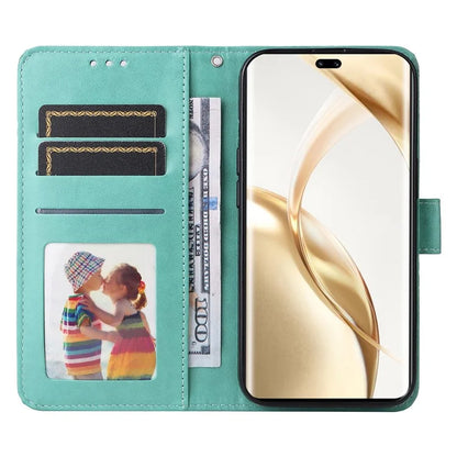 For Honor 200 Pro 5G Case PU Leather Wallet Phone Cover Sunflower Pattern