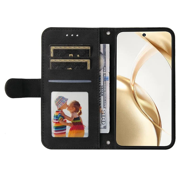 For Honor 200 5G Case Skin-Touch PU Leather Phone Cover Tree Pattern Hardware