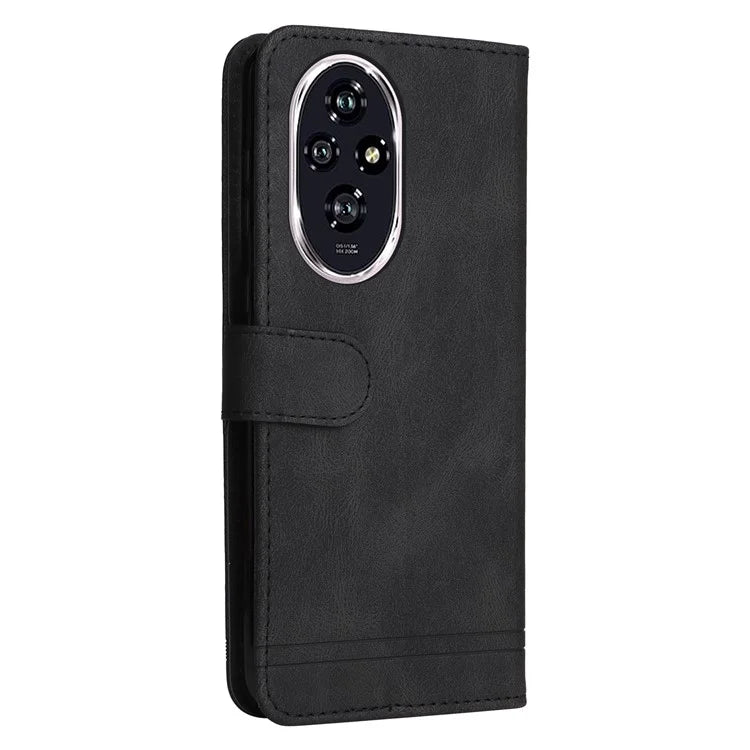 For Honor 200 5G Case Skin-Touch PU Leather Phone Cover Tree Pattern Hardware
