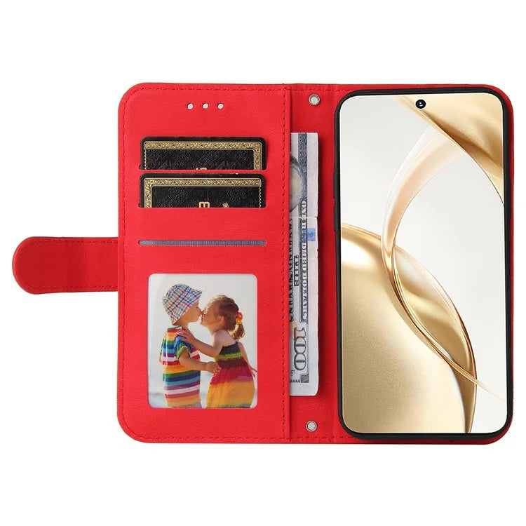 For Honor 200 5G Case Skin-Touch PU Leather Phone Cover Tree Pattern Hardware