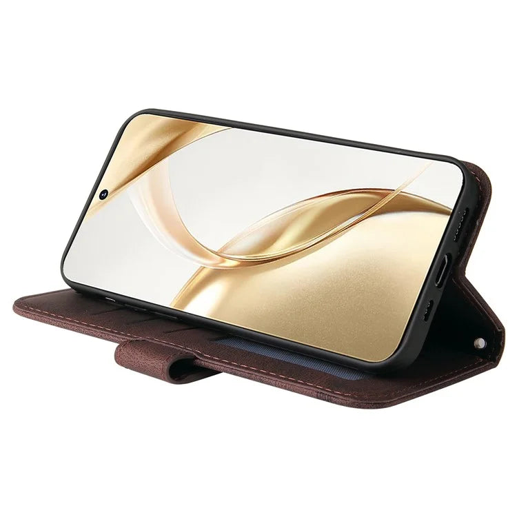 For Honor 200 5G Case Skin-Touch PU Leather Phone Cover Tree Pattern Hardware