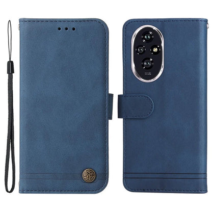For Honor 200 5G Case Skin-Touch PU Leather Phone Cover Tree Pattern Hardware