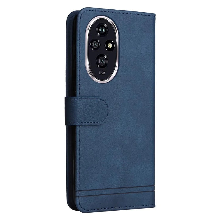 For Honor 200 5G Case Skin-Touch PU Leather Phone Cover Tree Pattern Hardware