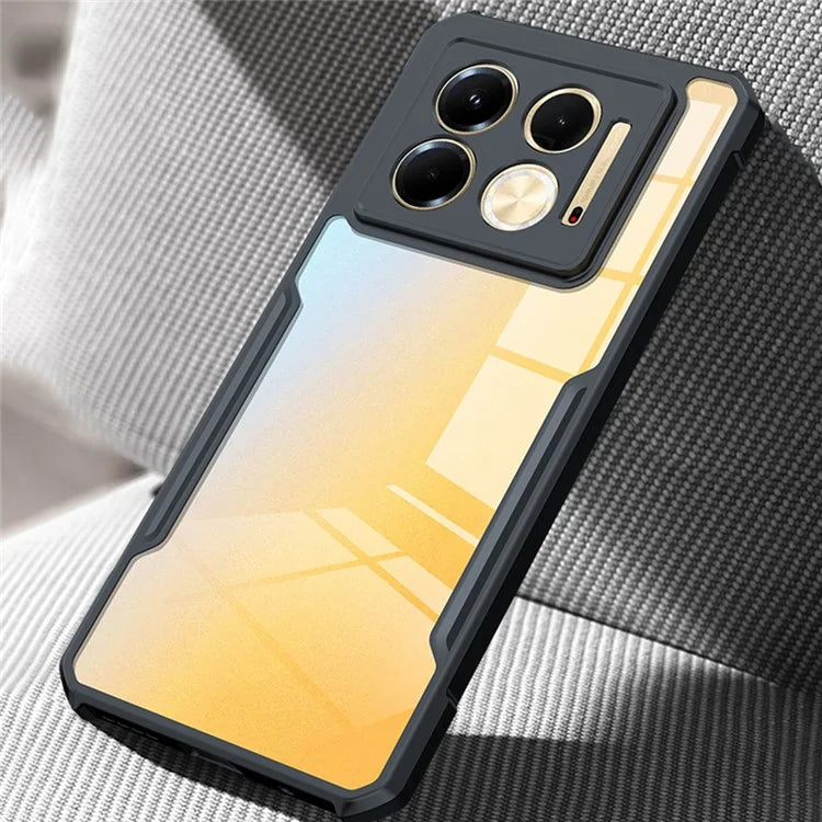 XUNDD For Infinix Note 40 5G Case Soft TPU Frame + Acrylic Clear Back Phone Cover
